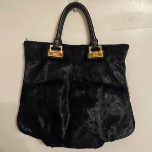 Black vintage tote Charles Jourdan from Nordstrom